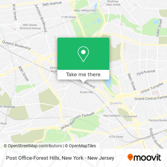 Mapa de Post Office-Forest Hills