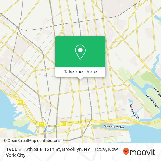 Mapa de 1900,E 12th St E 12th St, Brooklyn, NY 11229