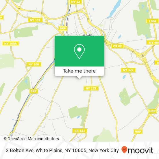 Mapa de 2 Bolton Ave, White Plains, NY 10605