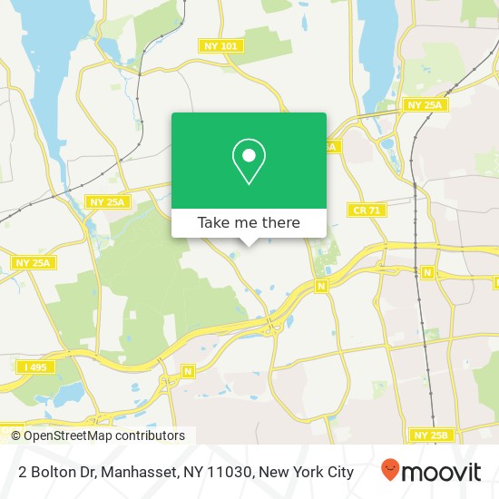 Mapa de 2 Bolton Dr, Manhasset, NY 11030