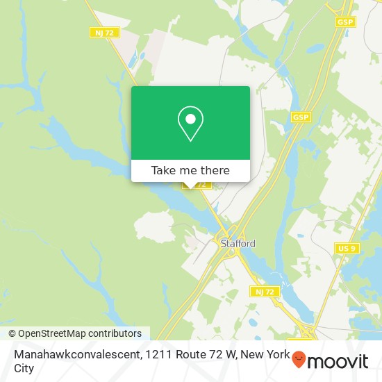 Manahawkconvalescent, 1211 Route 72 W map