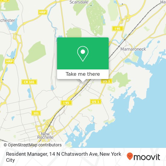 Mapa de Resident Manager, 14 N Chatsworth Ave