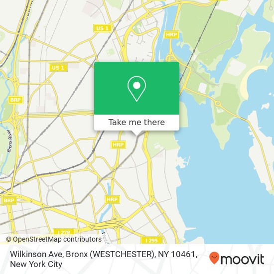 Mapa de Wilkinson Ave, Bronx (WESTCHESTER), NY 10461