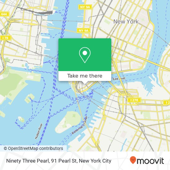 Ninety Three Pearl, 91 Pearl St map