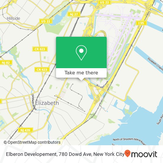 Mapa de Elberon Developement, 780 Dowd Ave