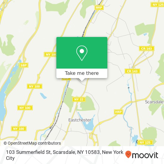 Mapa de 103 Summerfield St, Scarsdale, NY 10583