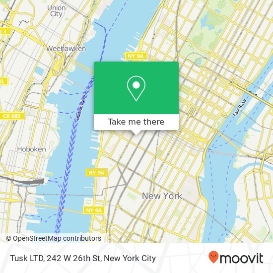 Tusk LTD, 242 W 26th St map