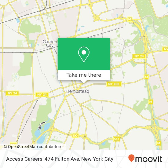 Access Careers, 474 Fulton Ave map