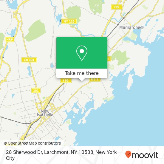 28 Sherwood Dr, Larchmont, NY 10538 map