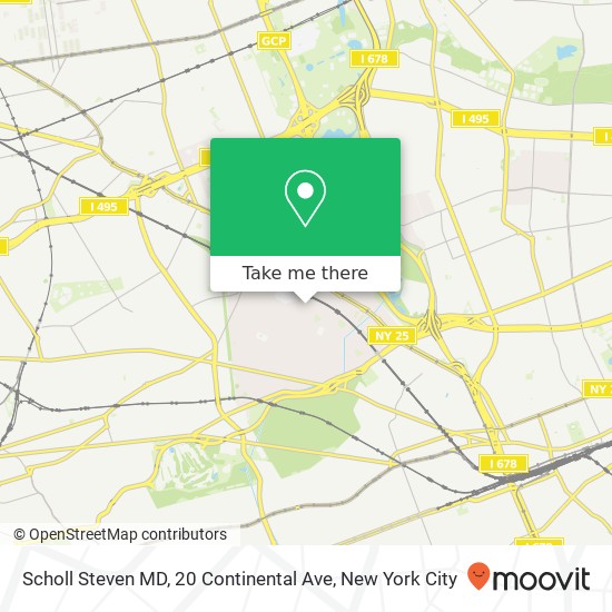 Mapa de Scholl Steven MD, 20 Continental Ave