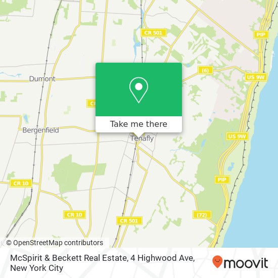 Mapa de McSpirit & Beckett Real Estate, 4 Highwood Ave