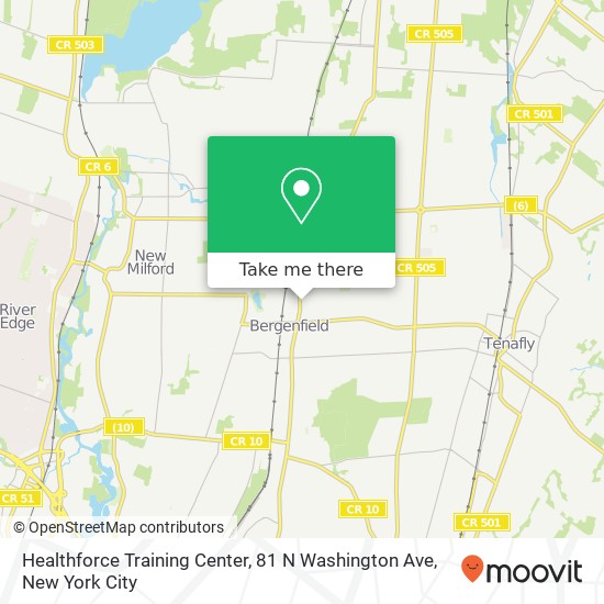 Mapa de Healthforce Training Center, 81 N Washington Ave