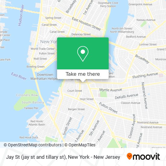 Mapa de Jay St (jay st and tillary st)