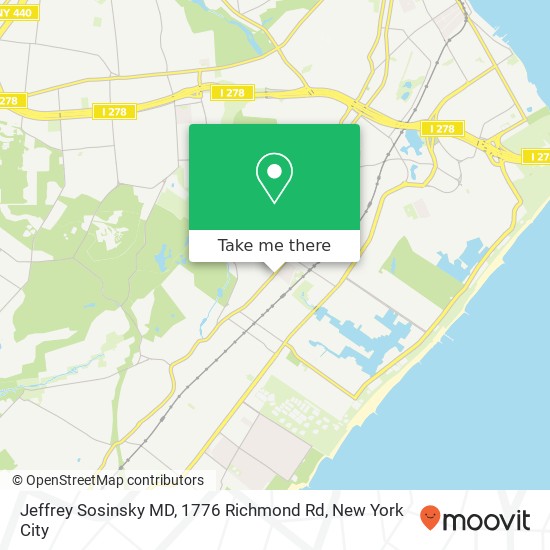 Jeffrey Sosinsky MD, 1776 Richmond Rd map