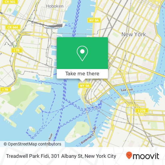 Treadwell Park Fidi, 301 Albany St map