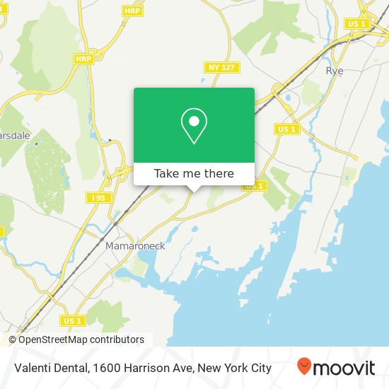Valenti Dental, 1600 Harrison Ave map
