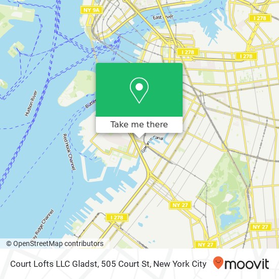 Court Lofts LLC Gladst, 505 Court St map