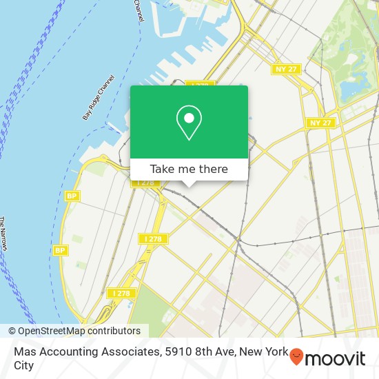 Mapa de Mas Accounting Associates, 5910 8th Ave