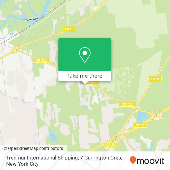 Trenmar International Shipping, 7 Carrington Cres map