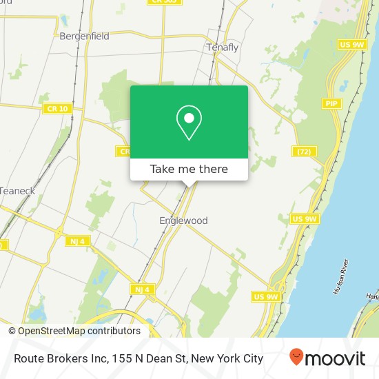 Mapa de Route Brokers Inc, 155 N Dean St