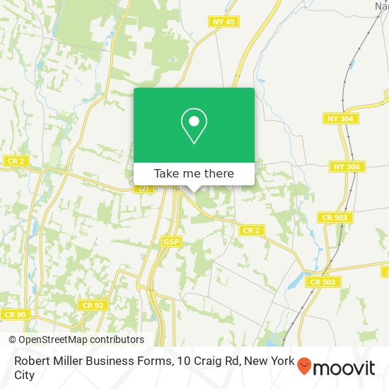 Mapa de Robert Miller Business Forms, 10 Craig Rd