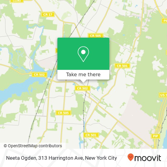 Mapa de Neeta Ogden, 313 Harrington Ave