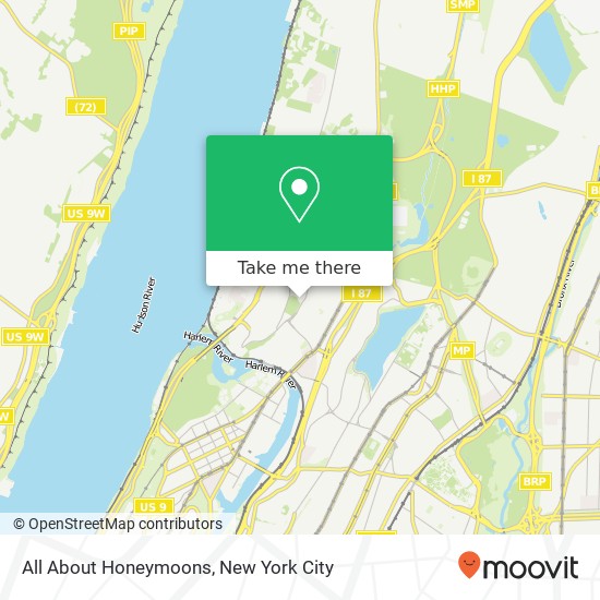 All About Honeymoons map
