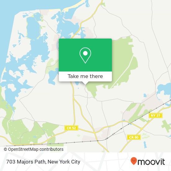 Mapa de 703 Majors Path, Southampton, NY 11968