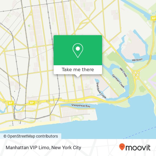 Mapa de Manhattan VIP Limo