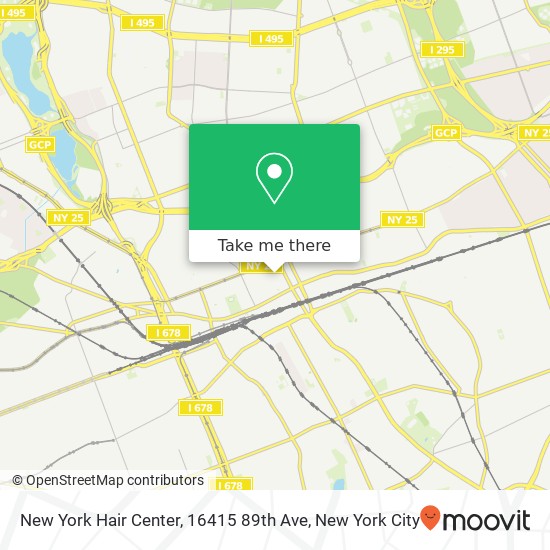 Mapa de New York Hair Center, 16415 89th Ave