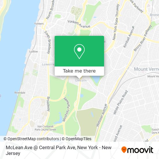Mapa de McLean Ave @ Central Park Ave