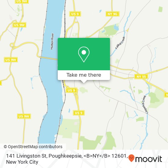 141 Livingston St, Poughkeepsie, <B>NY< / B> 12601 map