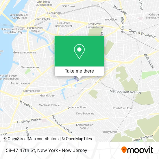 58-47 47th St map