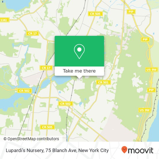 Mapa de Lupardi's Nursery, 75 Blanch Ave