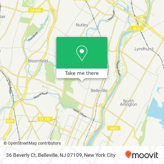 36 Beverly Ct, Belleville, NJ 07109 map