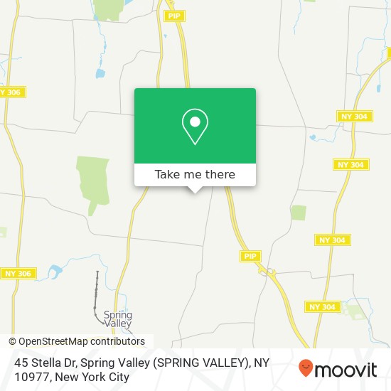 Mapa de 45 Stella Dr, Spring Valley (SPRING VALLEY), NY 10977