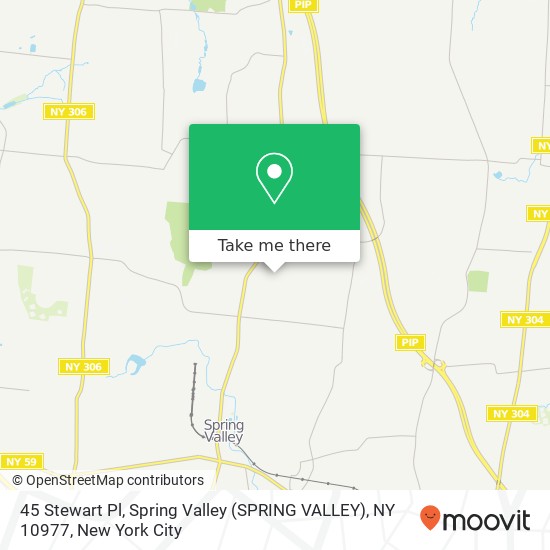 45 Stewart Pl, Spring Valley (SPRING VALLEY), NY 10977 map