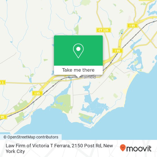 Mapa de Law Firm of Victoria T Ferrara, 2150 Post Rd