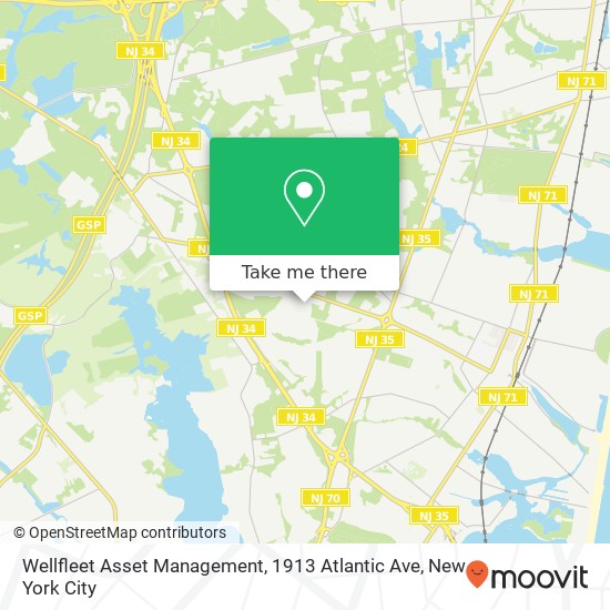 Wellfleet Asset Management, 1913 Atlantic Ave map
