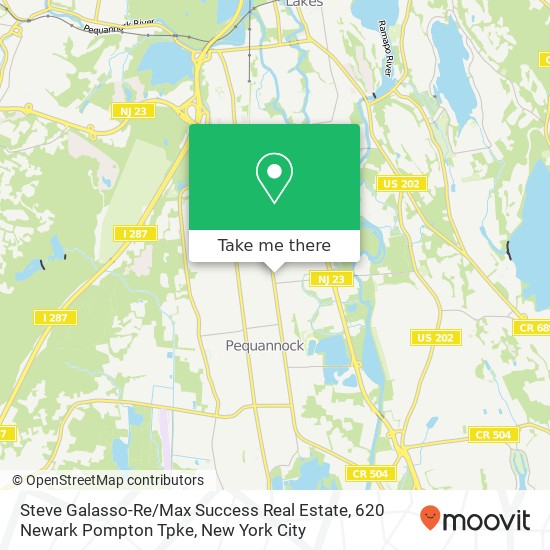 Mapa de Steve Galasso-Re / Max Success Real Estate, 620 Newark Pompton Tpke