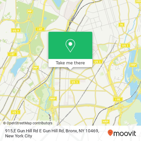 Mapa de 915,E Gun Hill Rd E Gun Hill Rd, Bronx, NY 10469