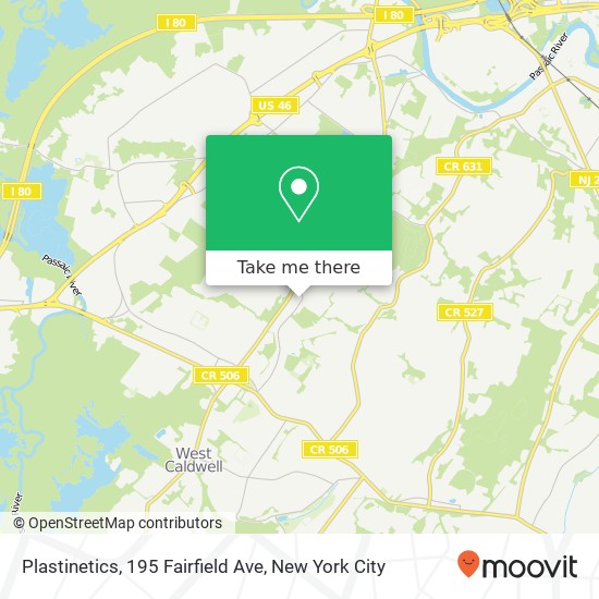 Mapa de Plastinetics, 195 Fairfield Ave