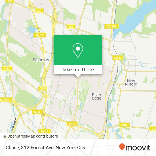 Mapa de Chase, 312 Forest Ave