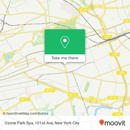 Ozone Park Spa, 101st Ave map