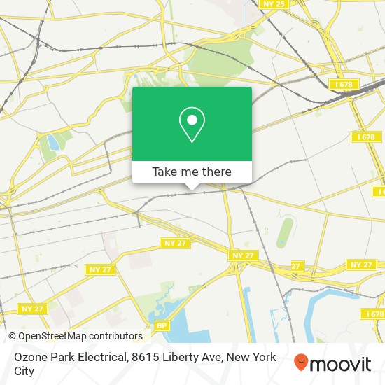 Mapa de Ozone Park Electrical, 8615 Liberty Ave