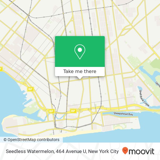 Seedless Watermelon, 464 Avenue U map