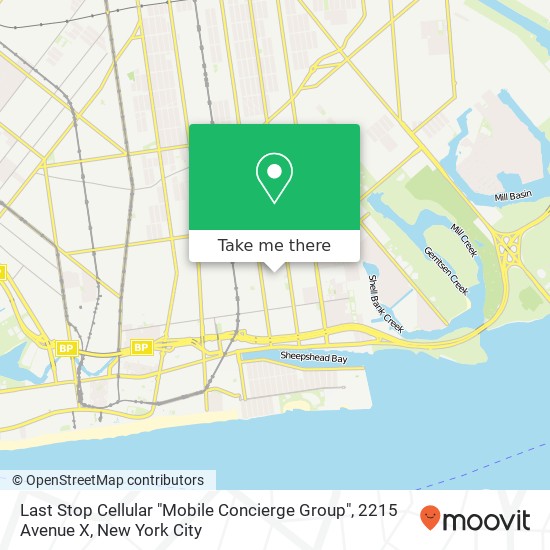 Last Stop Cellular "Mobile Concierge Group", 2215 Avenue X map