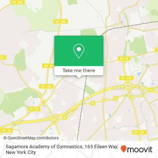 Mapa de Sagamore Academy of Gymnastics, 165 Eileen Way