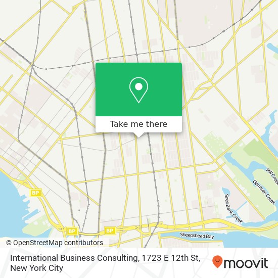 Mapa de International Business Consulting, 1723 E 12th St