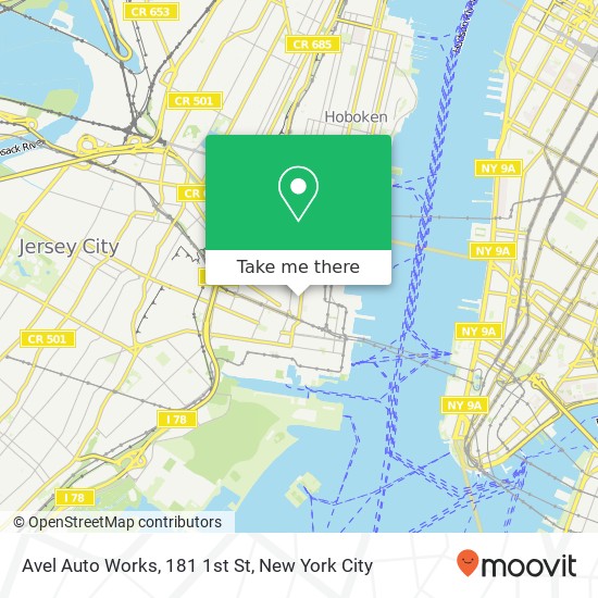 Mapa de Avel Auto Works, 181 1st St